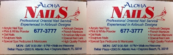 Aloha Nails 2663 N Atlantic Ave Daytona Beach Florida 
