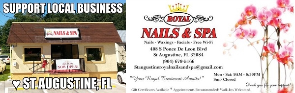 Royal Nails and Spa 408 S Ponce De Leon Blvd Saint Augustine Florida 