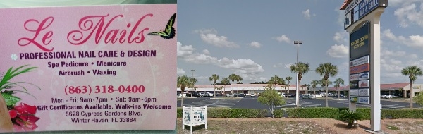 Le Nails 5658 Cypress Gardens Blvd Winter Haven Florida 